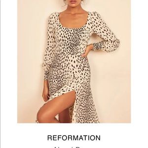 Reformation Allesi Dress -Cheetah size 0